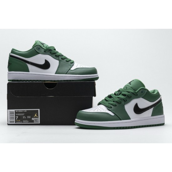 Air Jordan 1 Low "Pine Green" White Green 553558-301