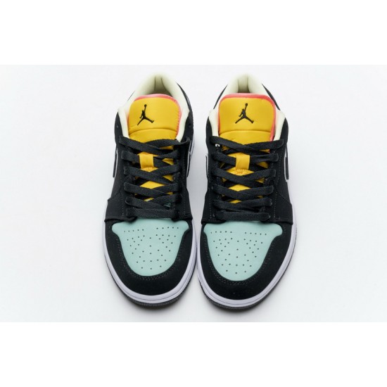 Air Jordan 1 Low SE "Aurora Green" White Black Green CK3022-013