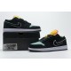 Air Jordan 1 Low SE "Aurora Green" White Black Green CK3022-013