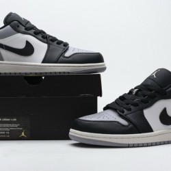Air Jordan 1 Low "Atmosphere" Shadow Black Gray 553558-110