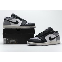 Air Jordan 1 Low "Atmosphere" Shadow Black Gray 553558-110
