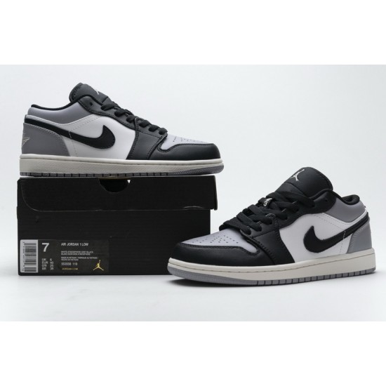 Air Jordan 1 Low "Atmosphere" Shadow Black Gray 553558-110