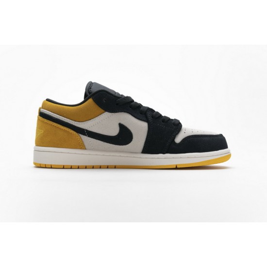 Air Jordan 1 Low "University Gold" Black Yellow 553558-127