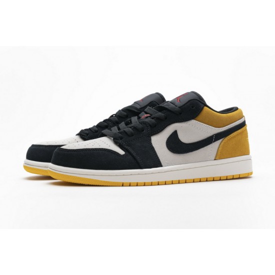 Air Jordan 1 Low "University Gold" Black Yellow 553558-127