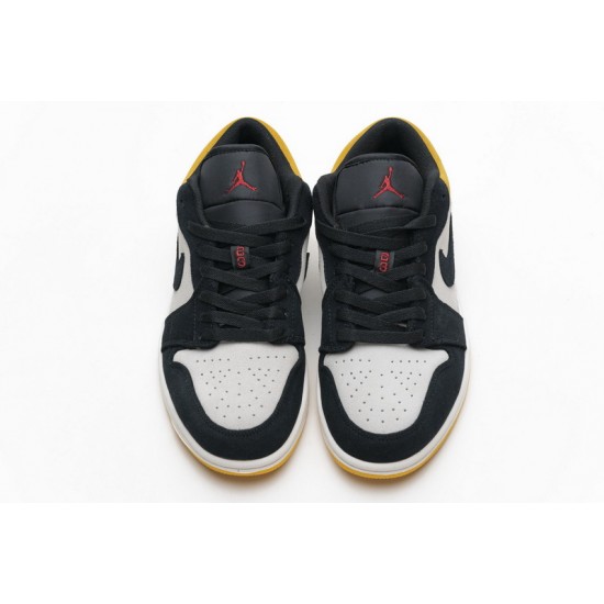 Air Jordan 1 Low "University Gold" Black Yellow 553558-127