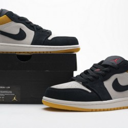 Air Jordan 1 Low "University Gold" Black Yellow 553558-127