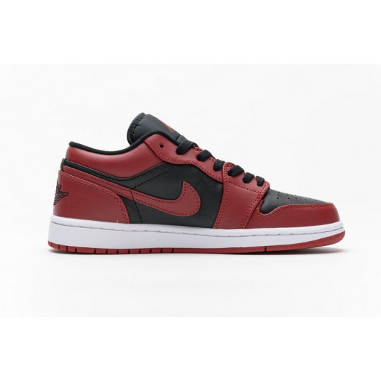 Air Jordan 1 Low "Varsity Red" Black Red 553558-606