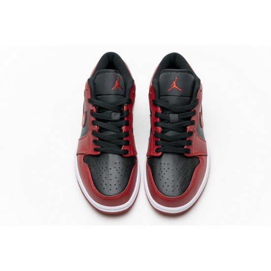 Air Jordan 1 Low "Varsity Red" Black Red 553558-606
