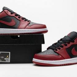 Air Jordan 1 Low "Varsity Red" Black Red 553558-606