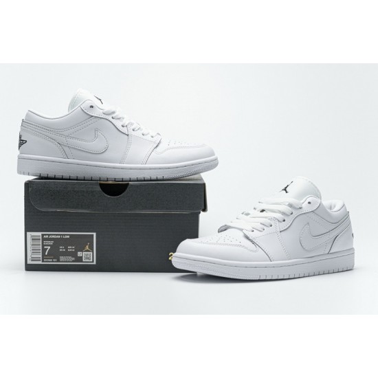 Air Jordan 1 Low White Black 553560-101 36-45
