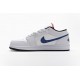 Air Jordan 1 Low "White Multi-Color" White Yellow Blue CW7009-100