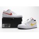 Air Jordan 1 Low "White Multi-Color" White Yellow Blue CW7009-100