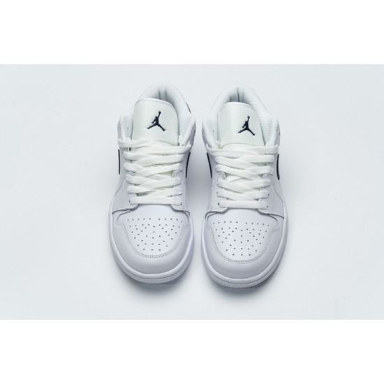 Air Jordan 1 Low "White Obsidian" White Blue 553558-114 36-45