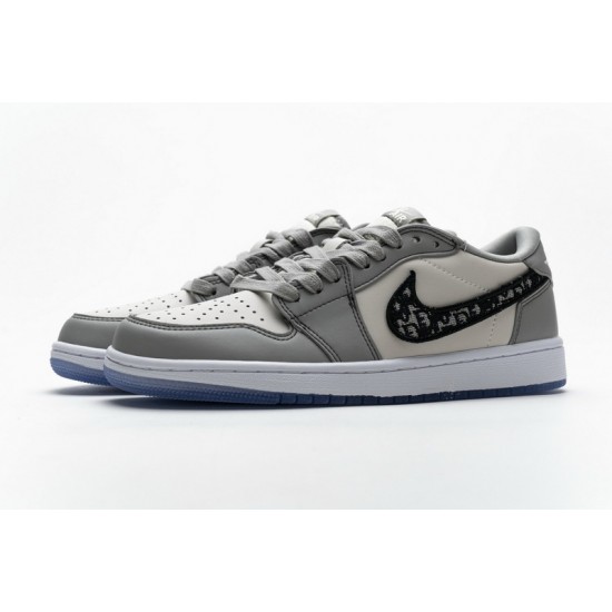 Air Jordan 1 Low Wolf Grey Grey White CN8608-002