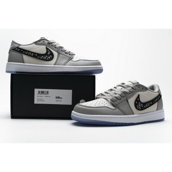 Air Jordan 1 Low Wolf Grey Grey White CN8608-002