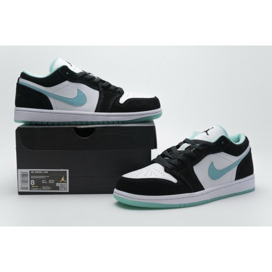 Air Jordan 1 Low "Island Green" White Green Black CQ9828-131