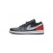 Air Jordan 1 Low "Brushstroke Swoosh" Black Red DA4659-001 40-46