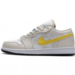 Air Jordan 1 Low "Palm Tree" White Yellow CK3022-107