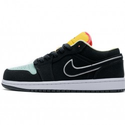 Air Jordan 1 Low SE "Aurora Green" White Black Green CK3022-013
