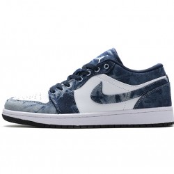 Air Jordan 1 Low "Washed Denim" Blue White CZ8455-100