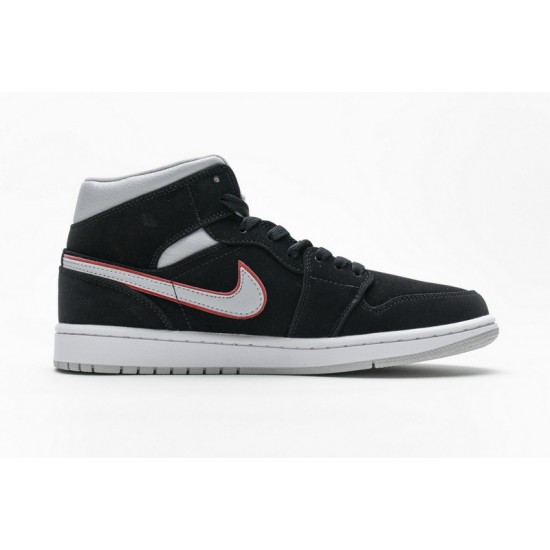 Air Jordan 1 Mid "Particle Grey" Black Grey 554724-060