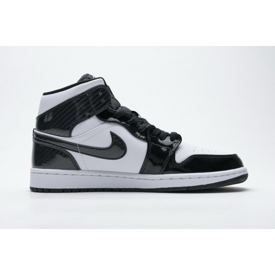 Air Jordan 1 Mid "Carbon Fiber" All-Star Black White DD1649-001