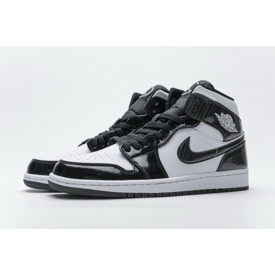Air Jordan 1 Mid "Carbon Fiber" All-Star Black White DD1649-001