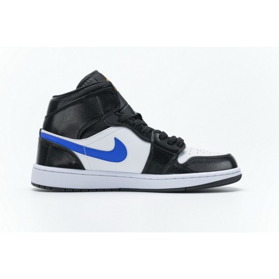 Air Jordan 1 Mid "Astronomy Blue" Black Blue White 554724-084 36-46