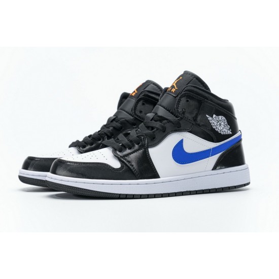 Air Jordan 1 Mid "Astronomy Blue" Black Blue White 554724-084 36-46
