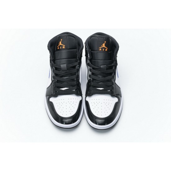 Air Jordan 1 Mid "Astronomy Blue" Black Blue White 554724-084 36-46