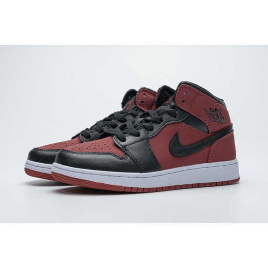 Air Jordan 1 Mid "Banned Gym Red" Red Black 554725-610 36-46