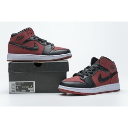 Air Jordan 1 Mid "Banned Gym Red" Red Black 554725-610 36-46