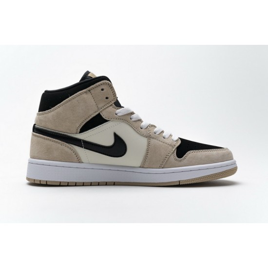 Air Jordan 1 Mid "Barely Orange" Pink Black White BQ6472-800