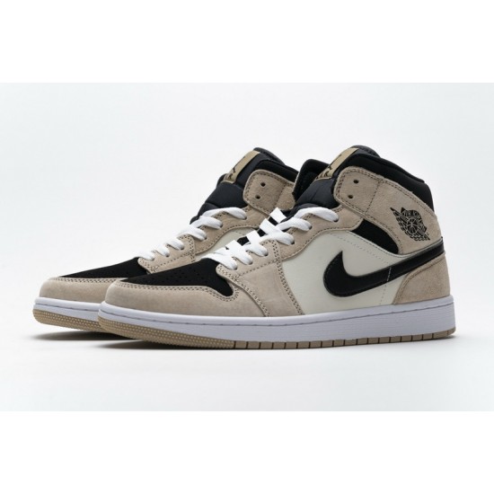 Air Jordan 1 Mid "Barely Orange" Pink Black White BQ6472-800