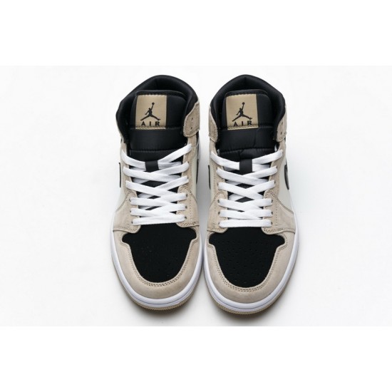 Air Jordan 1 Mid "Barely Orange" Pink Black White BQ6472-800