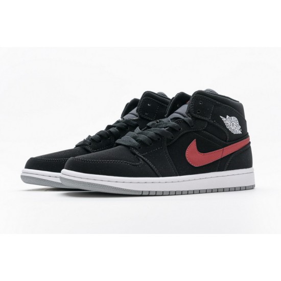 Air Jordan 1 Mid "Black Red Royal" Black Red Blue 554725-065