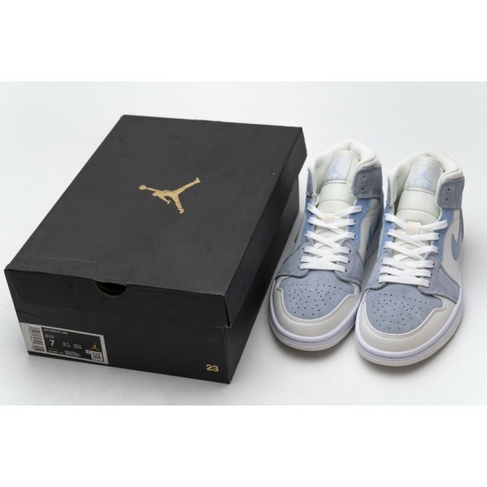 Air Jordan 1 Mid "Sail Light Blue" Celestine Blue Grey Blue DA4666-100