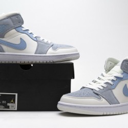 Air Jordan 1 Mid "Sail Light Blue" Celestine Blue Grey Blue DA4666-100