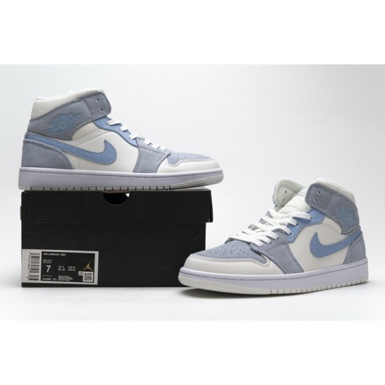 Air Jordan 1 Mid "Sail Light Blue" Celestine Blue Grey Blue DA4666-100