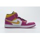 Air Jordan 1 Mid "Dia de los Muertos" White Yellow Pink DC0350-100 36-45