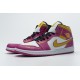 Air Jordan 1 Mid "Dia de los Muertos" White Yellow Pink DC0350-100 36-45
