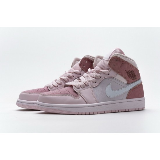 Air Jordan 1 Mid "Digital Pink" Pink White CW5379-600