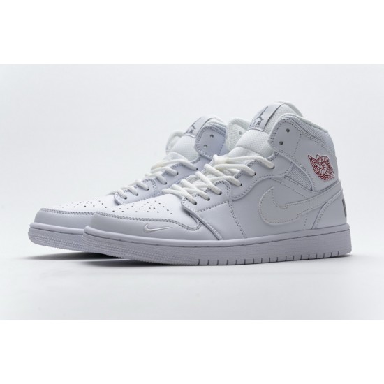 Air Jordan 1 Mid "Euro Tour" White CW7589-100