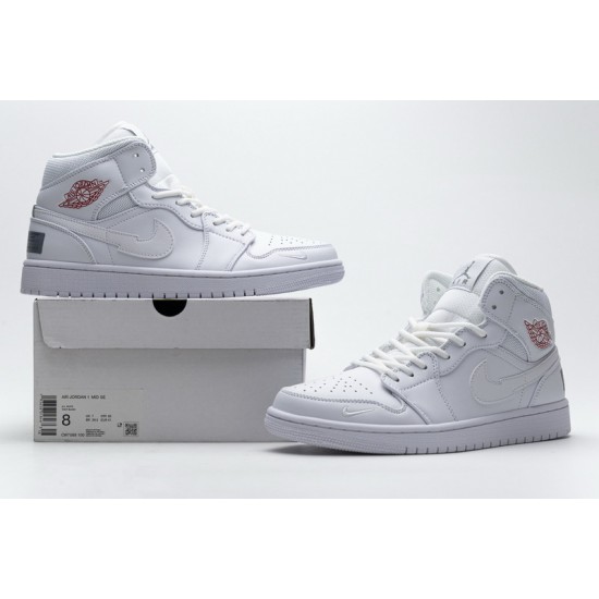 Air Jordan 1 Mid "Euro Tour" White CW7589-100