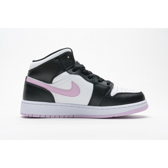 Air Jordan 1 Mid GS "Arctic Pink" Black Pink White 555112-103