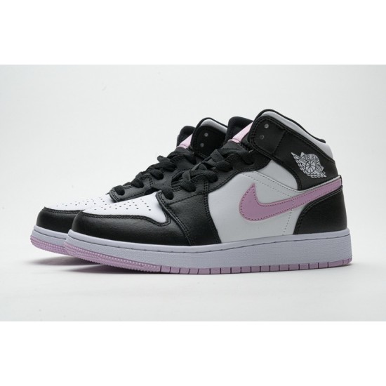 Air Jordan 1 Mid GS "Arctic Pink" Black Pink White 555112-103