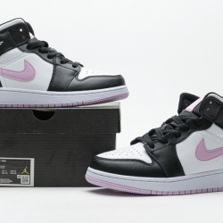 Air Jordan 1 Mid GS "Arctic Pink" Black Pink White 555112-103