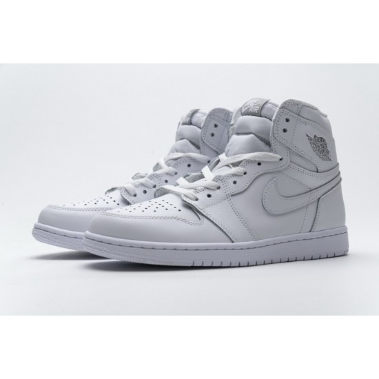 Air Jordan 1 Mid GS "Pure Platinum" White 554725-109