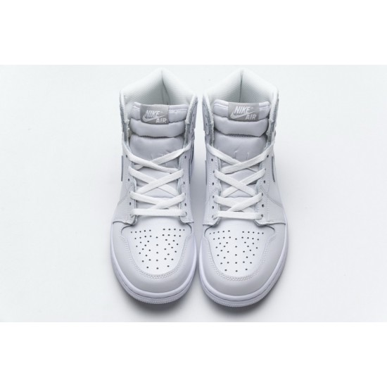 Air Jordan 1 Mid GS "Pure Platinum" White 554725-109