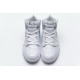 Air Jordan 1 Mid GS "Pure Platinum" White 554725-109